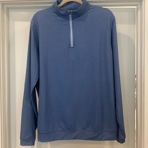 Peter Millar 3/4 Zip Pullover (Blue houndstooth pattern)